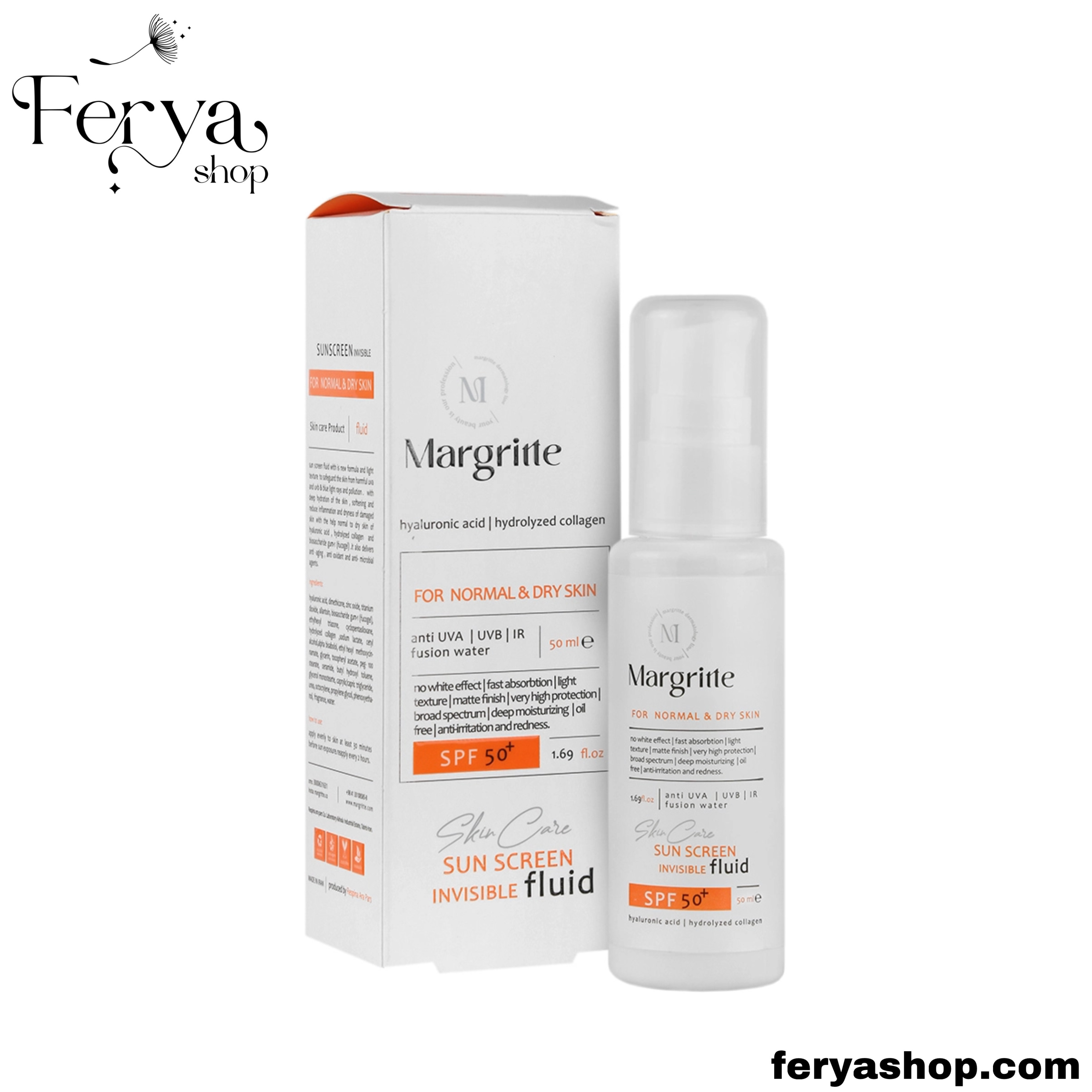 ضدآفتاب فلوئیدی پوست نرمال تا خشک مارگریت